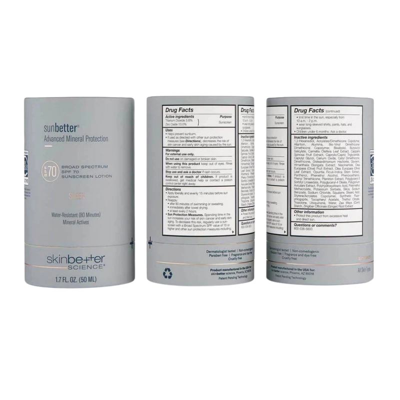 Sunbetter SHEER SPF 70 Sunscreen Lotion